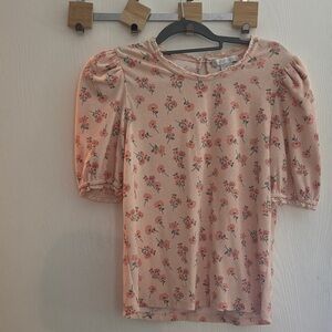 Floral Puff Sleeve Top